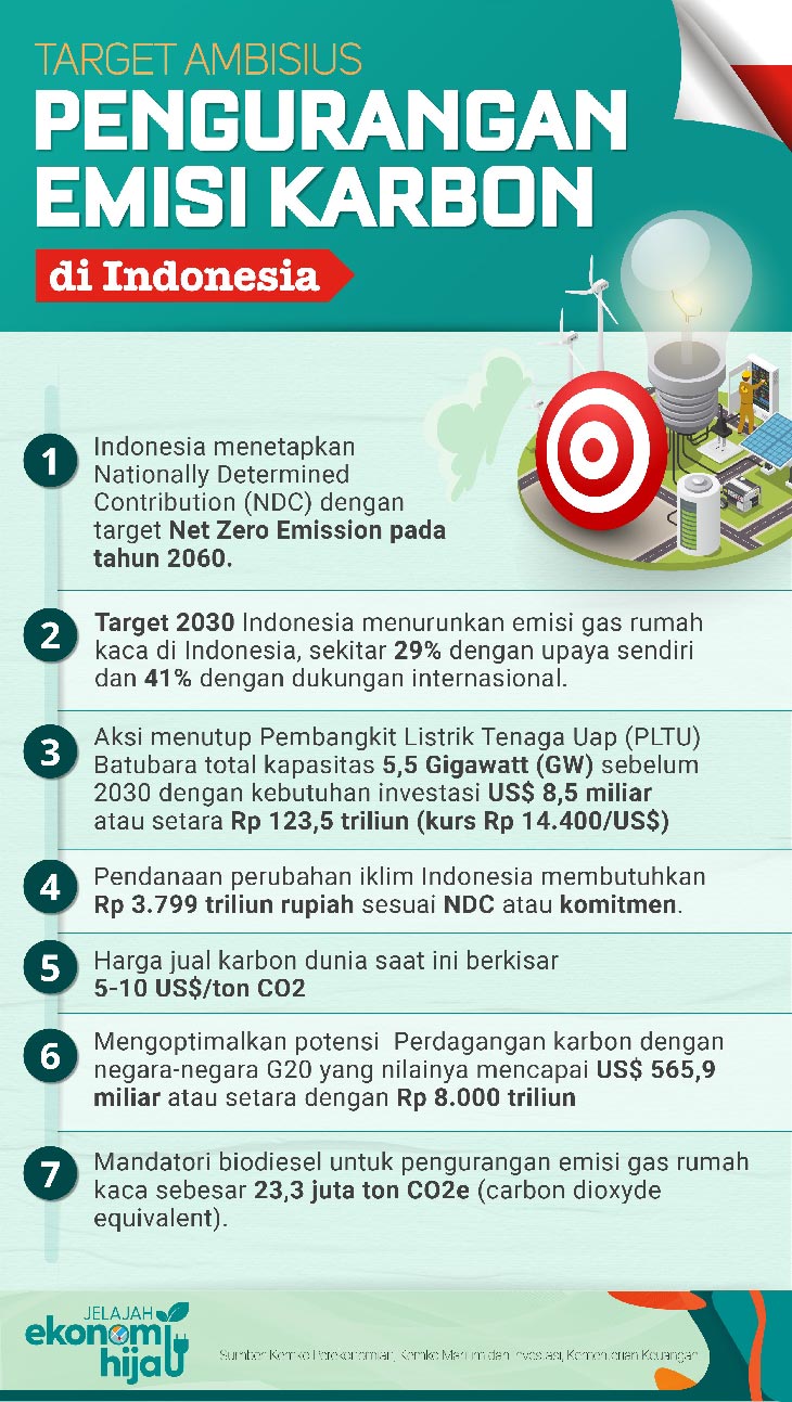 Target Ambisius Pengurangan Emisi Karboon di Indonesia